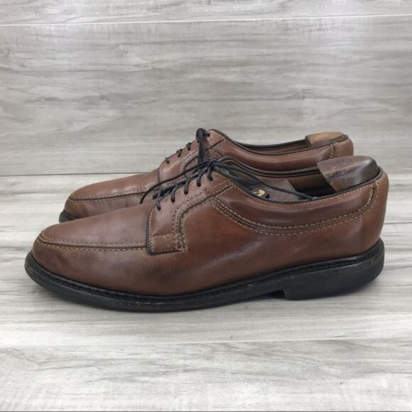 Allen Edmonds Shoes Mens 8.5D Wilbert Brown Leather Derby Oxford main image 6